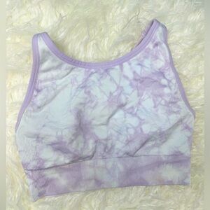 🍓6/$15🍓 Purple & White Tie Dye Sports Bra